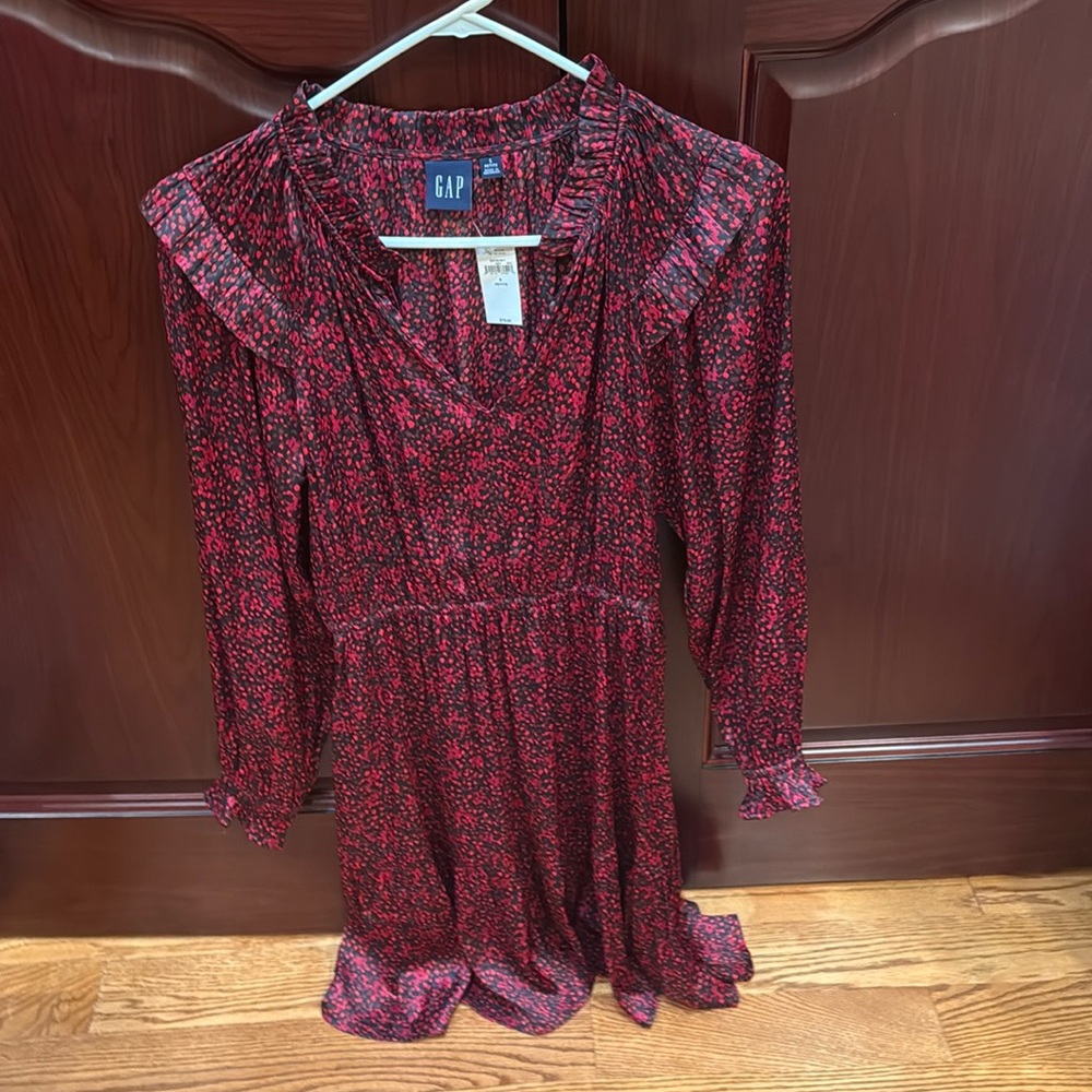 NWT Gap black and red petite size small dress